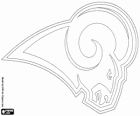 Saint Louis Rams logosu, amerikan futbolu takımı West Bölümü NFC, Saint Louis, Missouri