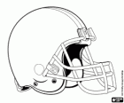 Bir kask, Cleveland Browns logosu, AFC, Cleveland ve Berea, Ohio, Kuzey Bölümü amerikan futbolu franchise
