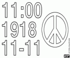 Birinci Dünya Savaşı'nın sonunda Anma Günü ya da Ateşkes Günü anısına. Ateşkes ay 11 gün 11, 1918 tarihinde saat 11'de etkili oldu