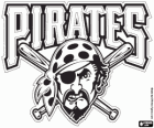 Pittsburgh Pirates logosu, profesyonel beyzbol takımının Pittsburgh, Pennsylvania. National League Merkez Grubu