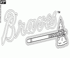 Atlanta Braves logosu, Doğu Bölümü profesyonel beyzbol takımı, Ulusal Ligi. Atlanta, Georgia