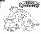 Skylander Bash, müthiş dinozor. Dünya Skylanders