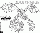 Gold Dragon. Invizimals The Lost Tribes. Ejder daha fazla güneş parlıyor altın dört kanatlı