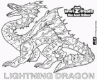 Lightning Dragon. Invizimals The Lost Tribes. Bu ejderha invizimal hakim gücü gök gürültüsü ve şimşek