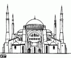 Büyük Ortaçağ Camii minaresi ve kubbeler