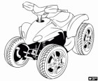 Dört ya da ATV, bir motosiklet benzeyen four-wheel araç