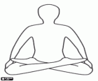 Kişi meditasyon Lotus konumu, Padmasana