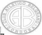Club Atlético Belgrano logosu. Córdoba şehir Arjantinli Spor Kulübü ve futbol ekip