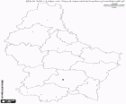 Lüksemburg büyük Dükalığı Haritası, Fransa, Almanya ve Belçika ile çevrili küçük bir ülke