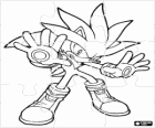 Silver the Hedgehog yapboz, Gelecekten gelen kirpi kirpi Gümüş