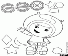 Geo Umizoomi, Milli'nın kardeşi geometrik şekiller seviyor.