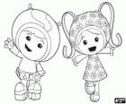 Milli ve Geo, takım Umizoomi dan mini süper kahramanlar