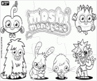 Moshi Monsters canavarlar ile yapboz