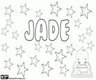 Jade, adı yarı değerli taş, yeşim türetilmiş