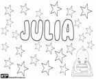Julia, Latin kökenli isim. Anlamını Julius ile gelir