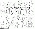 Odette, Cermen kökenli isim. Kısaltılmış isim Oda