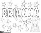 Brianna, Kelt kökenli isim. Brian, yani güçlü kadınsı şeklinde