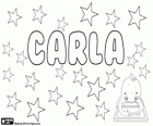 Carla, Cermen kökenli isim. Charles'ın kadınsı şeklinde