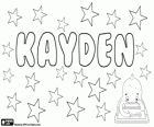 Kayden, Cade ve Kaden değişken adları gibi