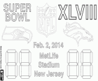 Super Bowl 2014. Seattle Seahawks vs Denver Broncos. MetLife Stadyumu, New Jersey, üzerinde 2 Şubat 2014