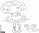 Crumbs Sugar Cookie, onun pet, fare ile bir Lalaloopsy bebek