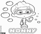 Nonny, Dalış maskesi ile akıllı bir çocuk. Bubble Guppies