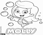 Molly küçük deniz kızı, Bubble Guppies grubunun lideri