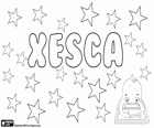 Xesca, Franciscus gelen adı bir türevi. Xesca, Katalan adı Francesca kadınsı küçücük
