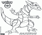 Haxorus, Axew ve Fraxure, Japon Ononokusu son evrimi. Dragon-tipi Pokémon
