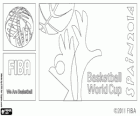 2014 FIBA Dünya Basketbol Şampiyonası logosu. FIBA Şampiyonası İspanya tarafından barındırılan