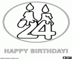 Doğum günün kutlu olsun! Yirmi dört yıl kutlamak için
