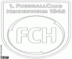 Logo 1. FC Heidenheim. Heidenheim bir der Brenz şehir Baden-Württemberg'ın