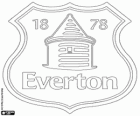 Everton F.C. logo. Futbol kulübü Liverpool, Toffees ve Blues ile takma