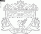 Liverpool F.C. logo. The Reds, kırmızı bilinen bir Liverpool Şehir futbol kulübü