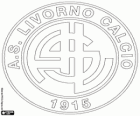 Livorno Calcio A.S. amblemi. Livorno, Toskana bölgesindeki city futbol kulübü