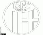 Bologna FC 1909 rozeti. Bologna Emilia-Romagna başkenti futbol kulübü