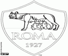 AS Roma logo. Lazio Roma şehrinin futbol kulübü