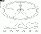 Logo JAC motor. Marka otomobil, kamu şirketi Çin'de