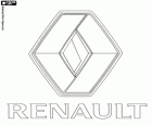 Renault logosu. Fransız otomobil markası