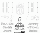 Super Bowl 2015. New England Patriots (AFC Şampiyonu) vs Seattle Seahawks (NFL Şampiyonu). University of Phoenix Stadyumu, Glendale Arizona, 1 Şubat 2015