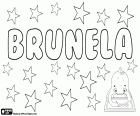 Brunela, Brunella bir türevi. Kısaltılmış isim Bruna, Bruno, dişil