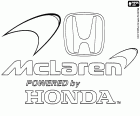Formula 1 motor racing team McLaren Honda logosu