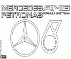 Logo AMG Mercedes Petronas F1 Team, Formula 1 takım