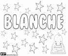 Blanche, kıza Cermen kökenli isim. Germen Blank türetilmiş, anlamını ve saf beyaz