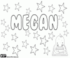 Megan, Margaret türetilmiş bir kadın adı. Megan, Meaghan, Meg ve Meggie, türevi birçok diğerleri arasında. Megan, çok popüler bir isim İngilizce ve Galce