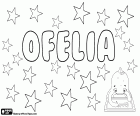 Ofelia, İspanyolca, Portekizce, Lehçe, İtalyanca, İsveççe, Macarca ve Katalanca gibi birçok dilde kız için bir isim. Ofelia, adı Ophelas Yunan adından türetilmiş