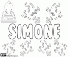 Simone, kız çeşitli dillerde Simona bir türevi için bir isim. Simone, İtalyanca erkek adı. Simone, adı İbranice Sim'on türetilmiş