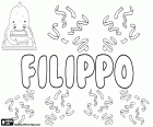 Filippo, delikanlı için İtalyan adı antik Yunan adı atların arkadaş anlamına gelir Philippos türetilmiş