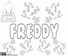Freddy, Fred ve Freddie, türevi diğerleri arasında. Küçültme Alfred ve Frederick erkek adları için kullanılan İngilizce kökeni de kadınsı kısaltılmış isim kullanılır