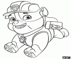 Rubble adında bir bulldog köpek yapımı için sorumlu olduğunu. PAW Patrol